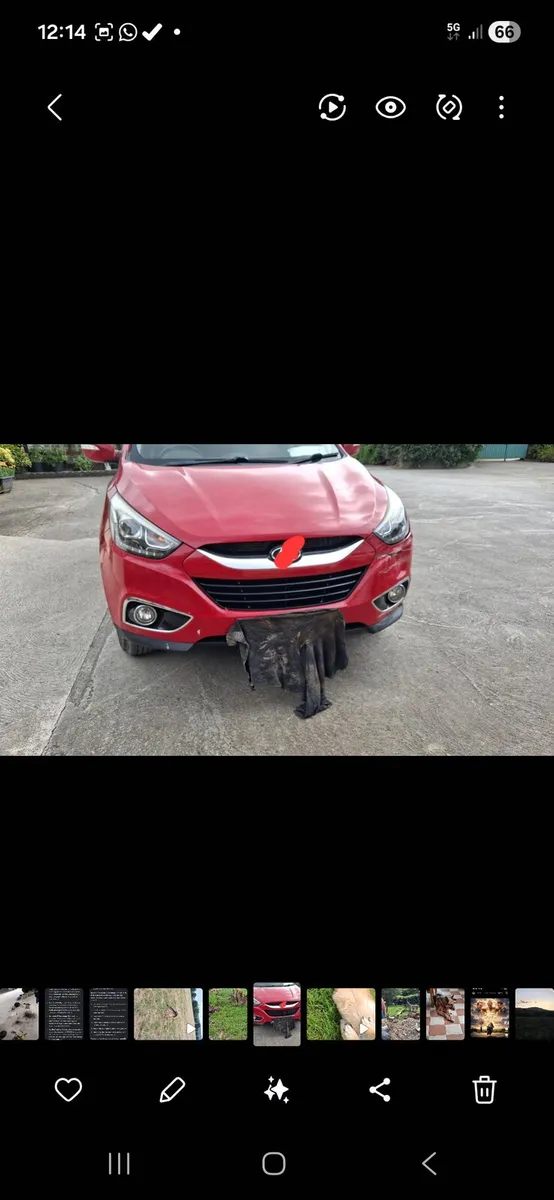 Front bumper for hyundai ix35