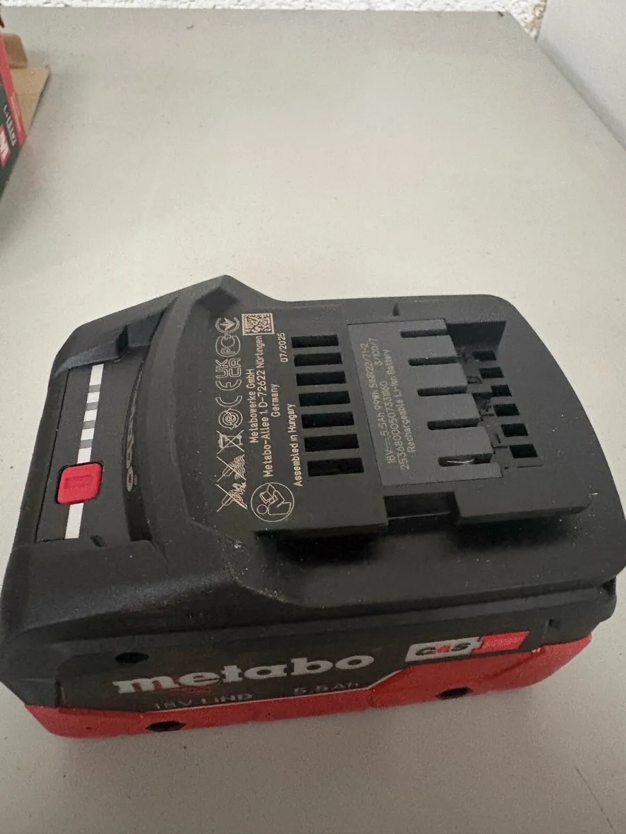 Metabo 5.5 ah Lihd battery new - Image 2