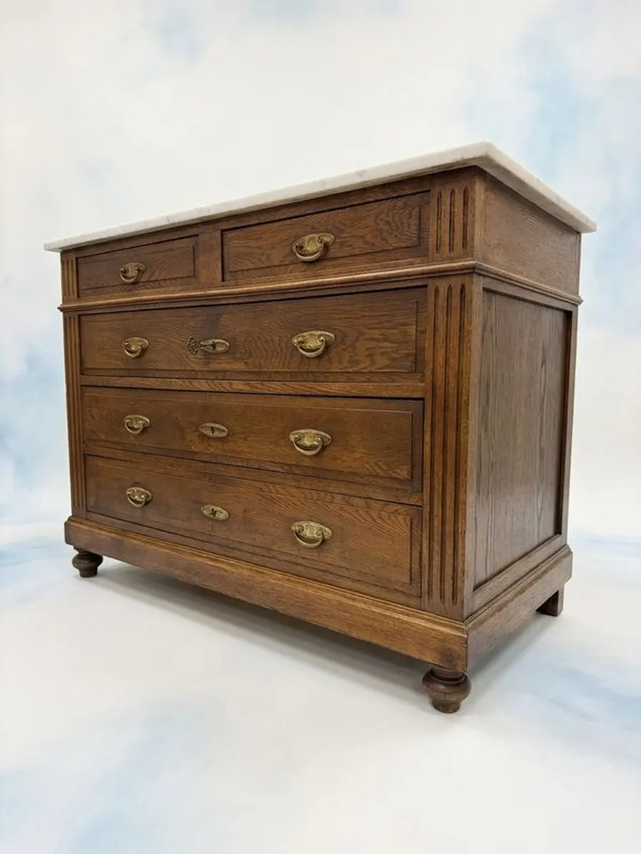 Early 20th Century French Walnut Chest of Drawers - Image 1