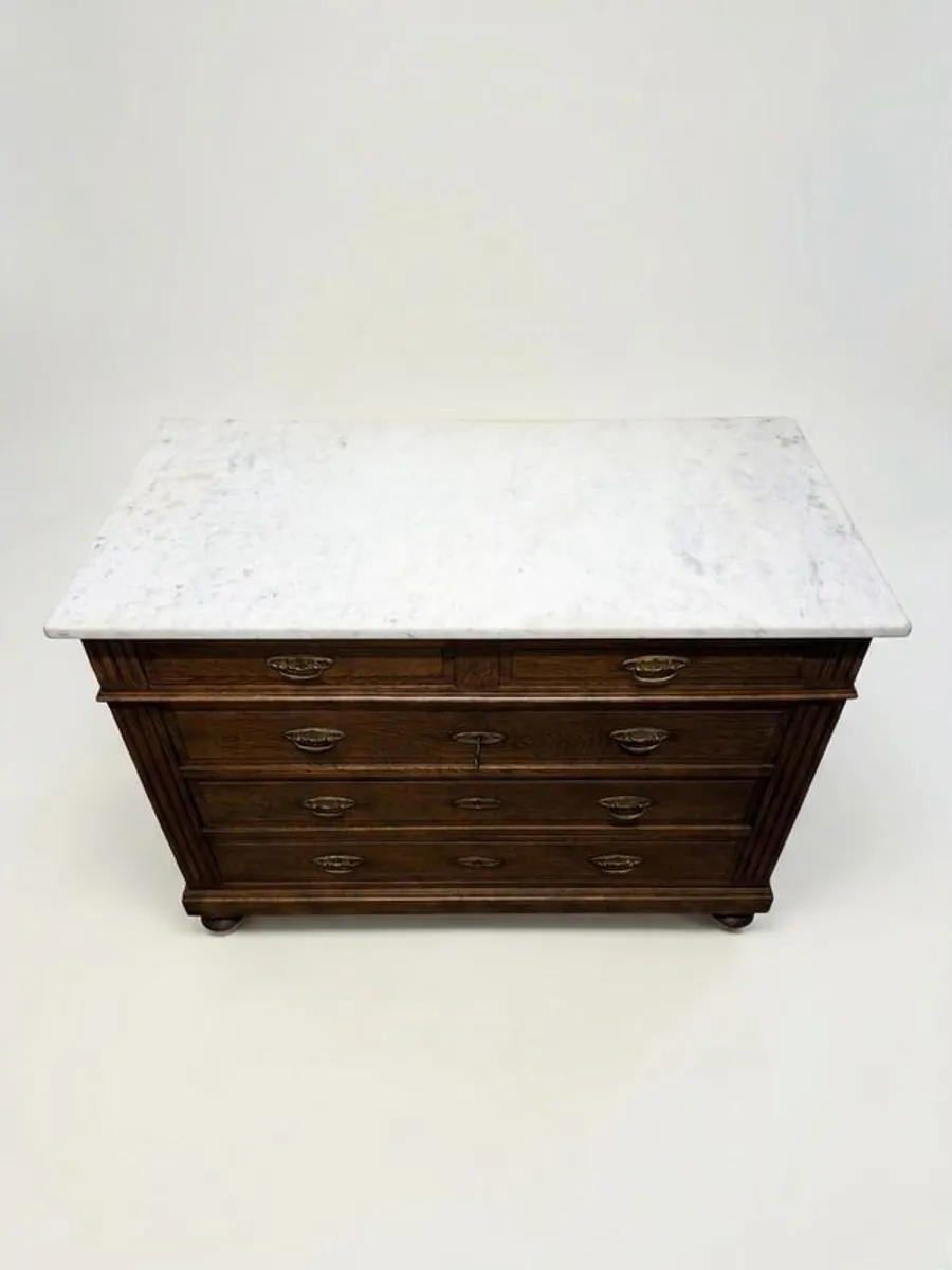 Early 20th Century French Walnut Chest of Drawers - Image 2