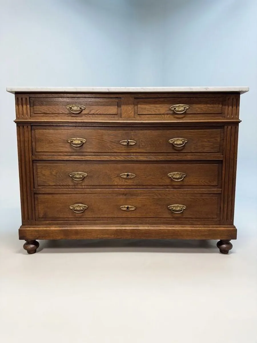 Early 20th Century French Walnut Chest of Drawers - Image 4