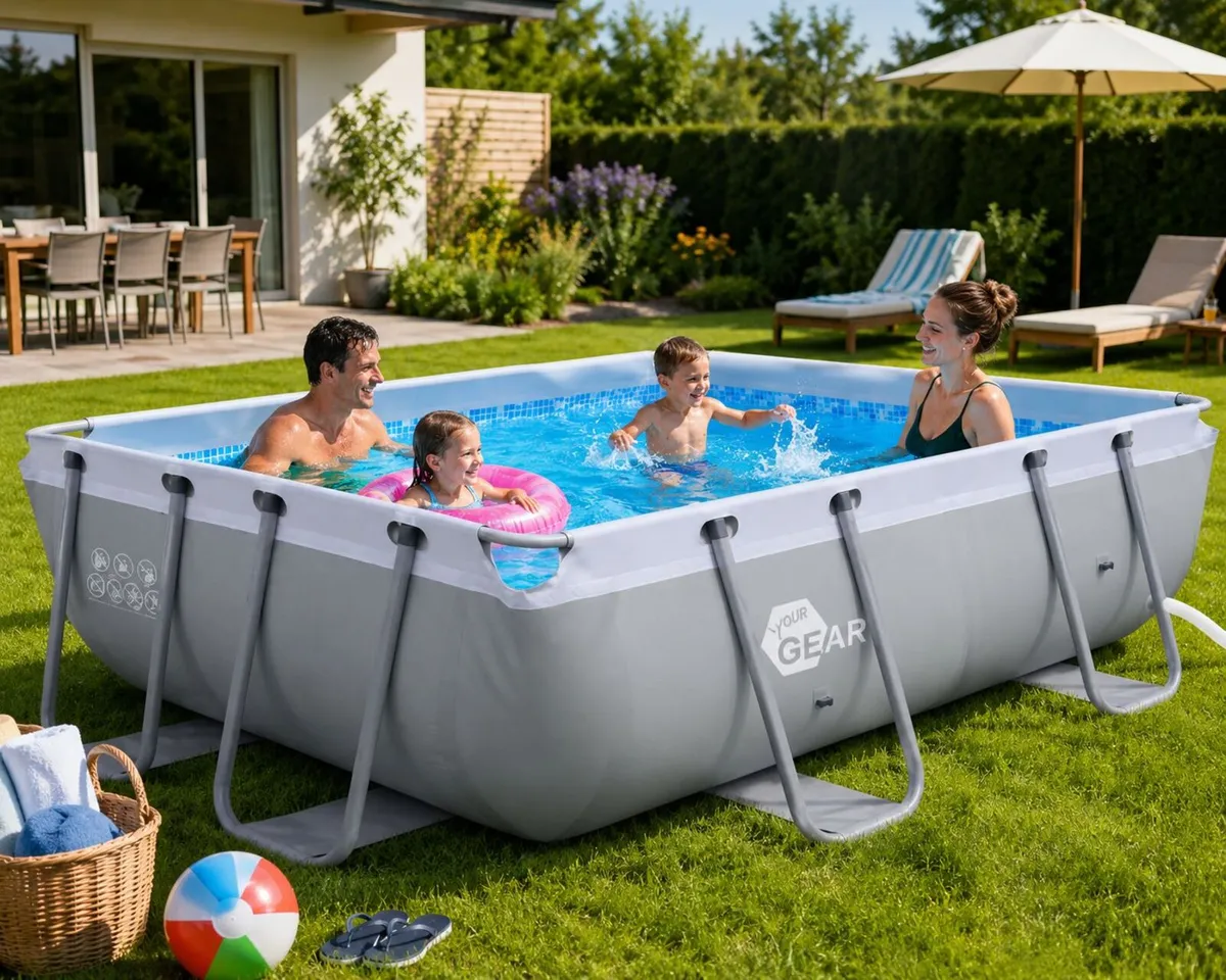 Family Steel Frame Swimming Pool 300 x 200 x 100 - Image 2