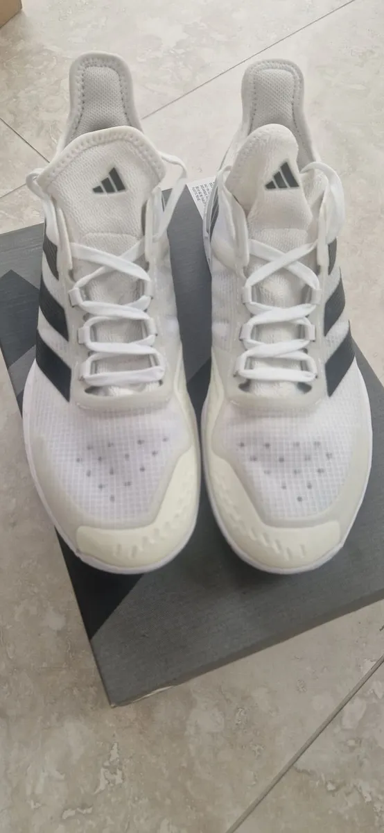 Adidas Adizero Ubersonic white tennis shoes - Image 2