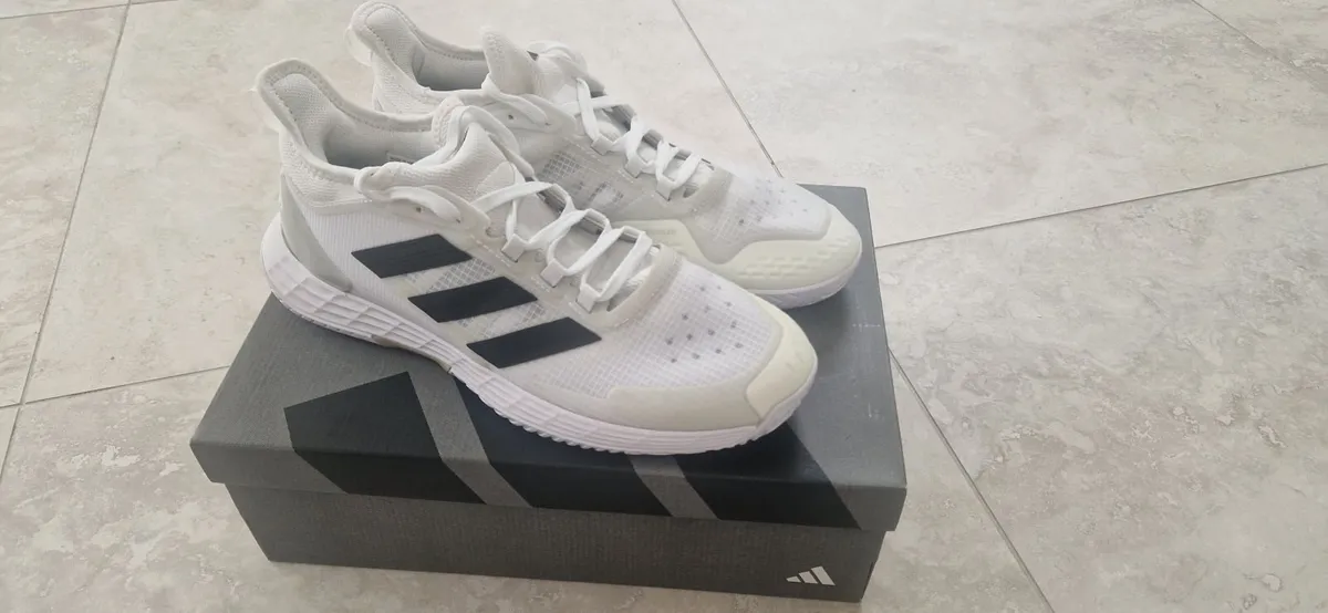 Adidas Adizero Ubersonic white tennis shoes - Image 1