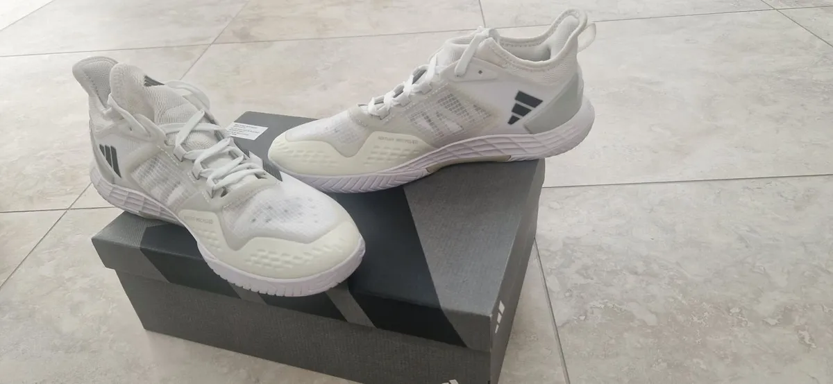 Adidas Adizero Ubersonic white tennis shoes - Image 4