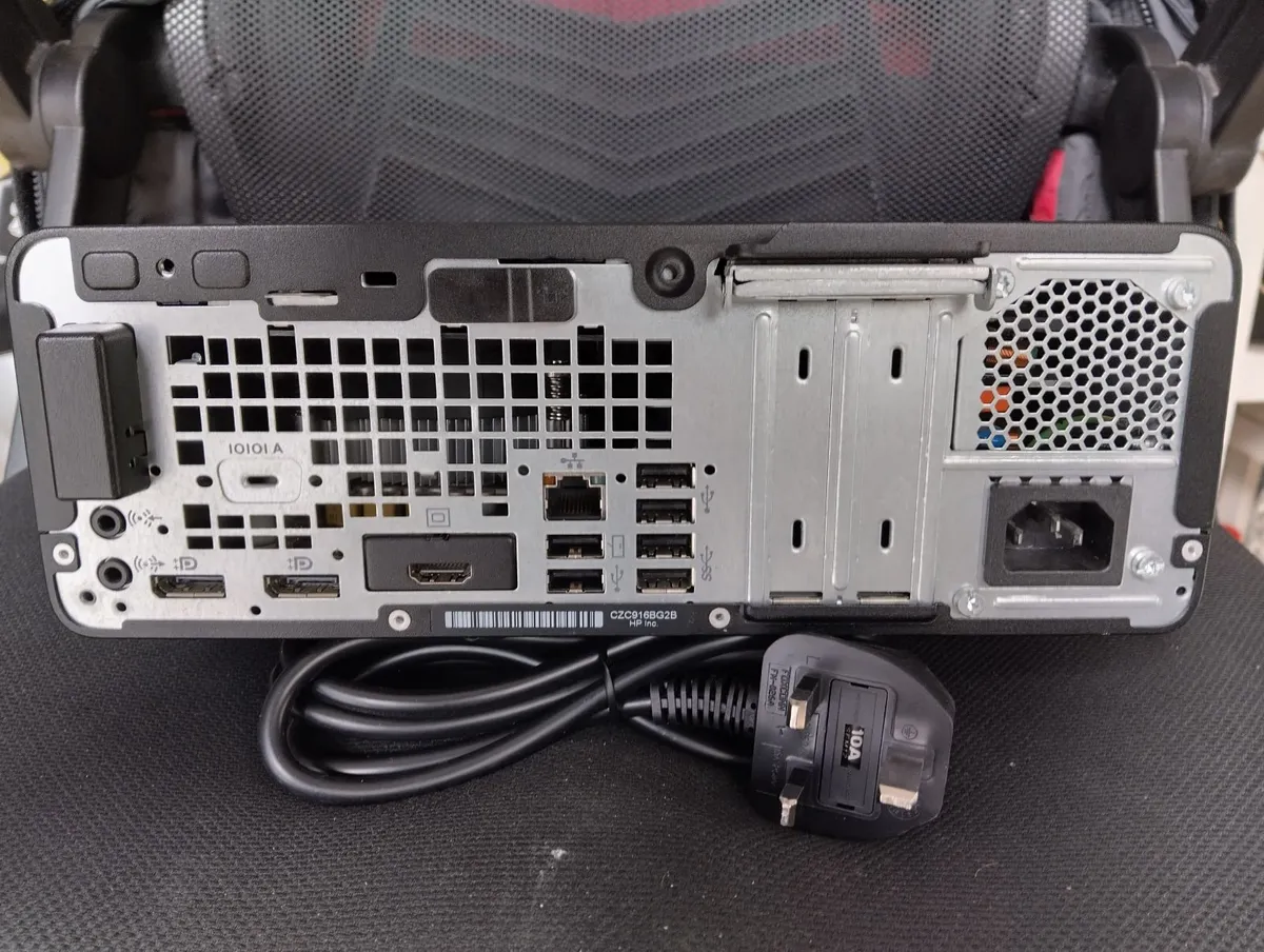 HP ProDesk 600 G4 SFF (i5 8th Gen) and power cable - Image 2