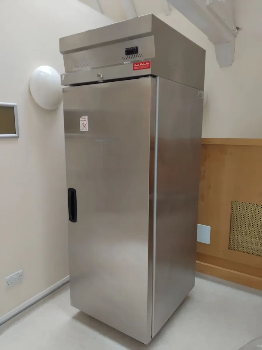 Stainless steel fridge - Image 1