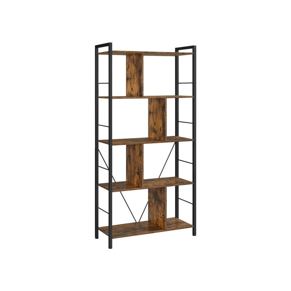 Industrial Bookshelf with 5 Shelves - Image 3
