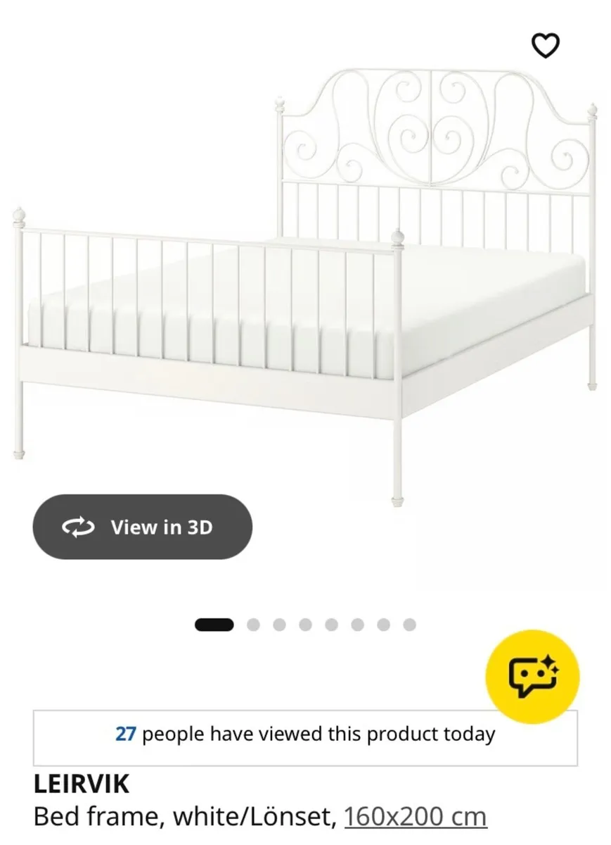 IKEA Leirvik Double Bed Frame - Image 1