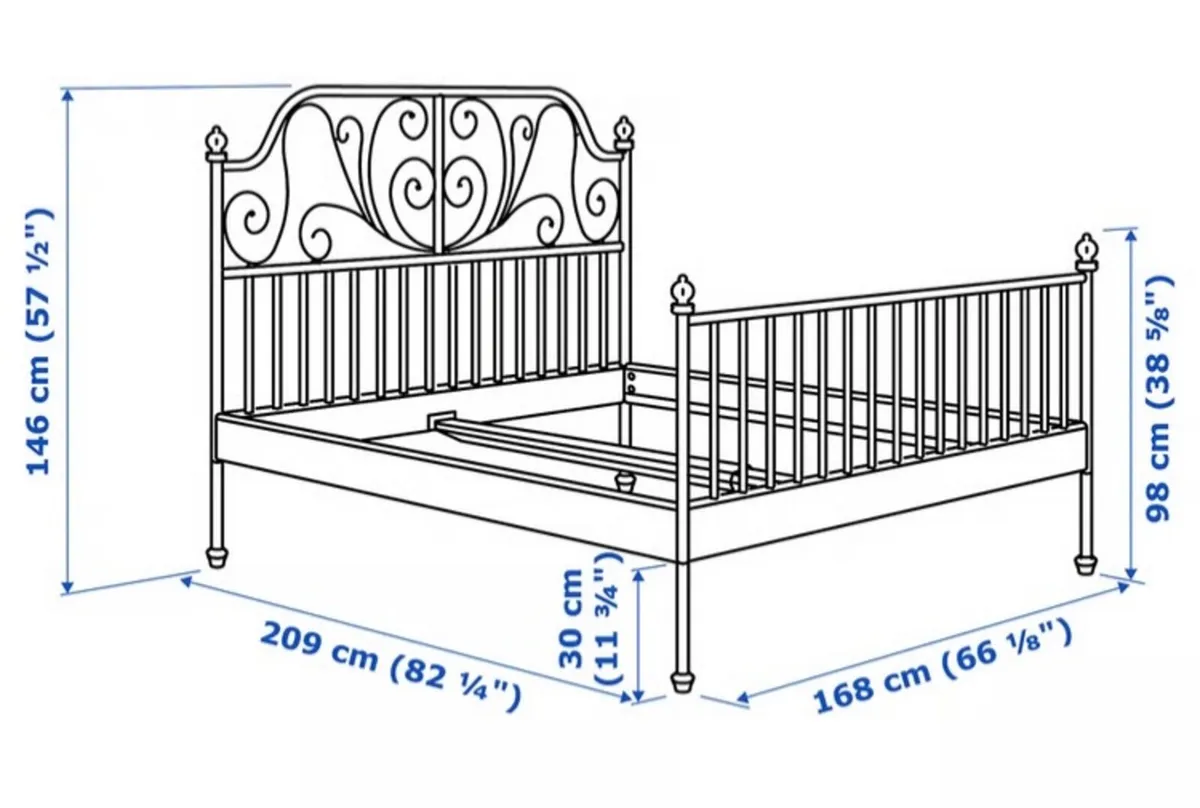 IKEA Leirvik Double Bed Frame - Image 2