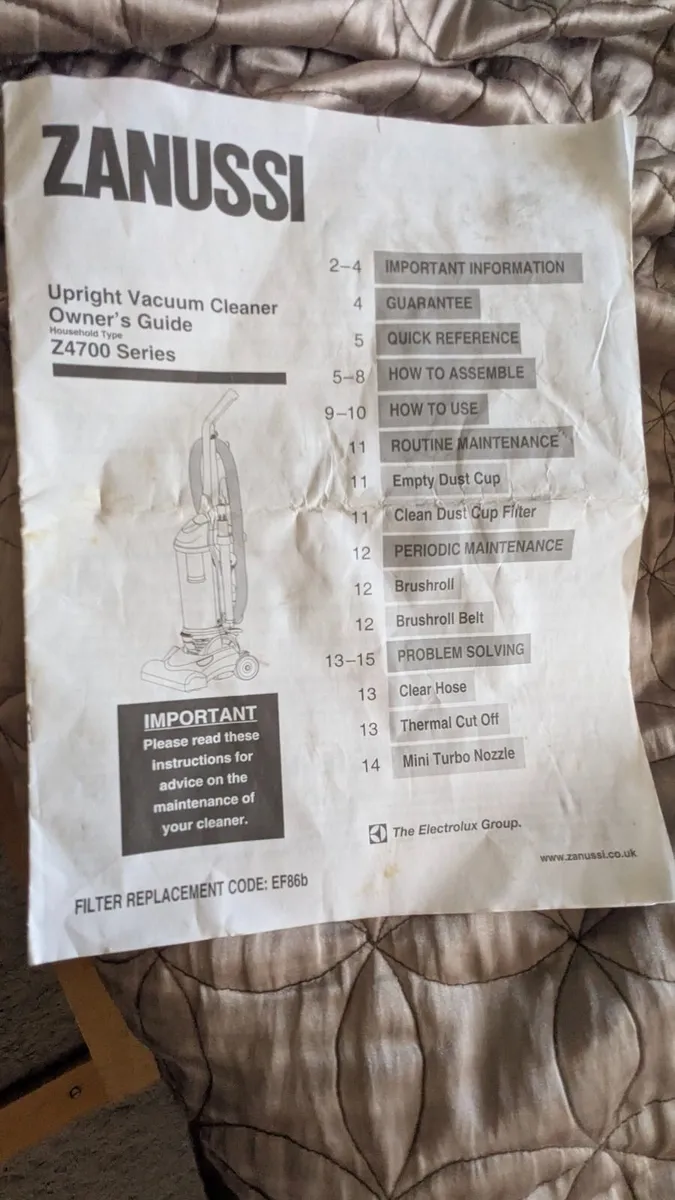 Vacuum Zanussi Z4700 (The Electrolux Group) - Image 2