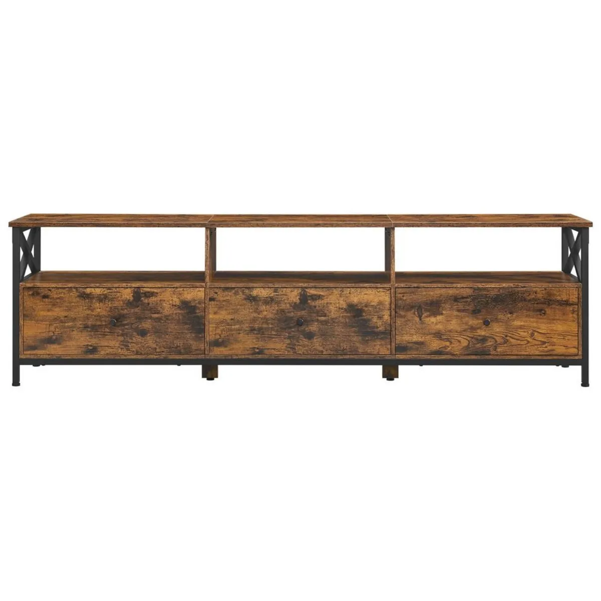 Industrial TV Stand for TVs up to 80 Inches – Rust - Image 3