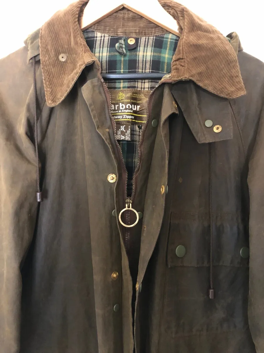 Barbour Solway Zipper wax vintage Jacket 70’s - Image 2