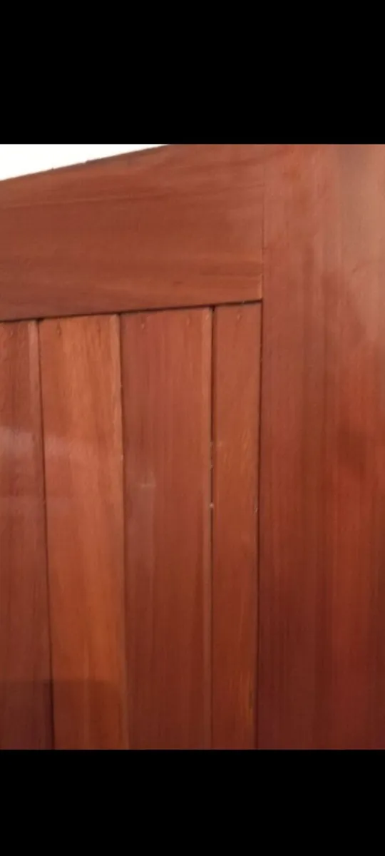 solid teak door heavy with bolt - Image 4