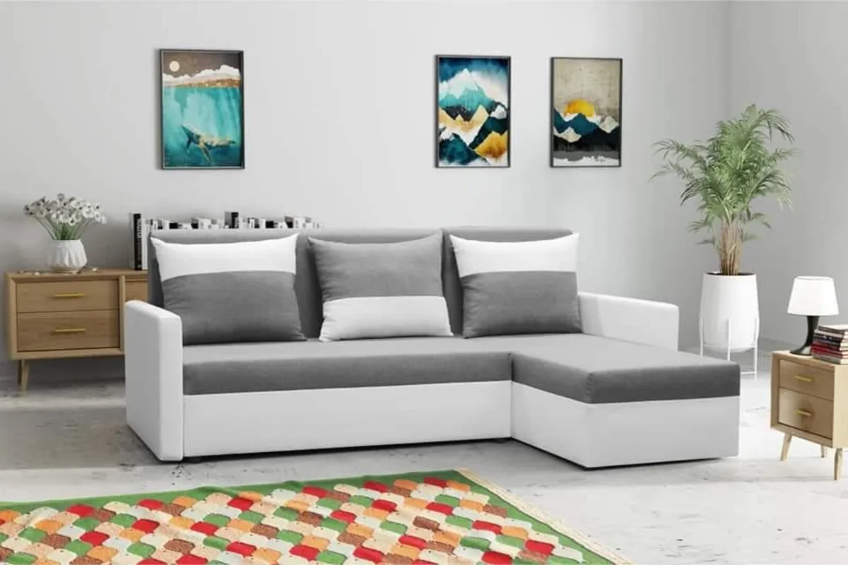 Corner Sofa Bed with Storage - Image 1