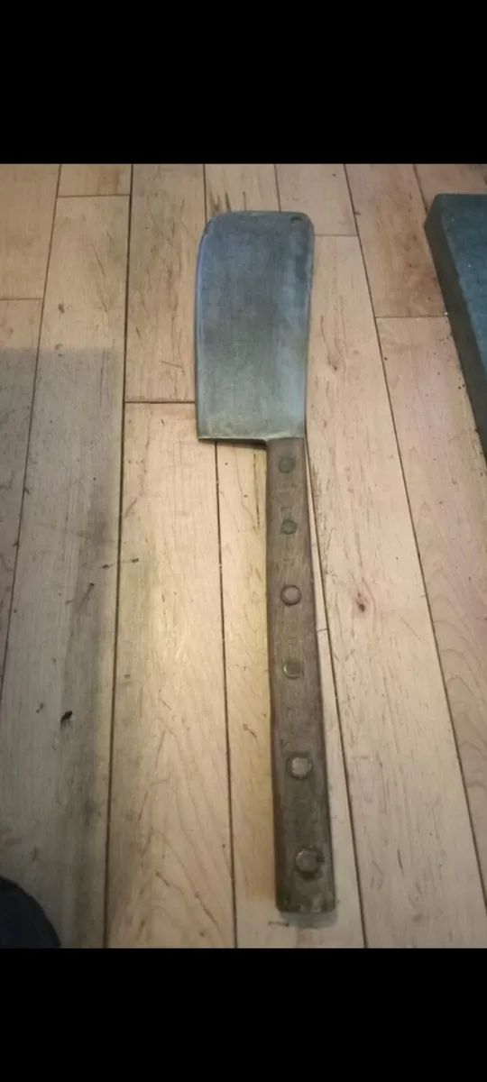 antique hog splitter rare size full tang 27 inch - Image 1