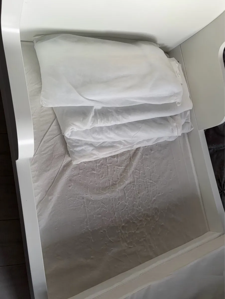 BUSUNGE Extendable bed, white, 80x200 cm - Image 3