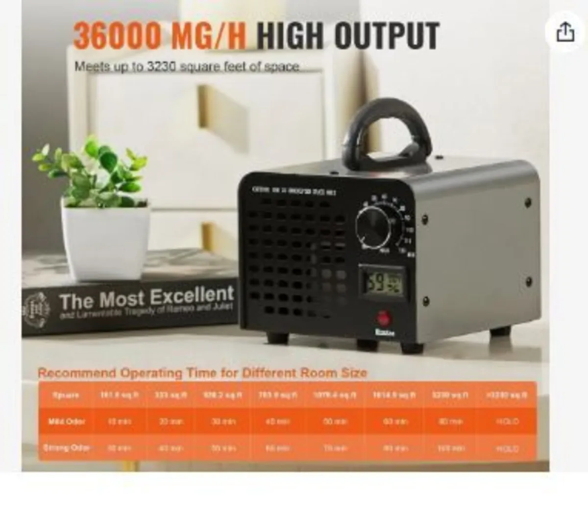 Ozone Generator 36000mg/h - Image 3