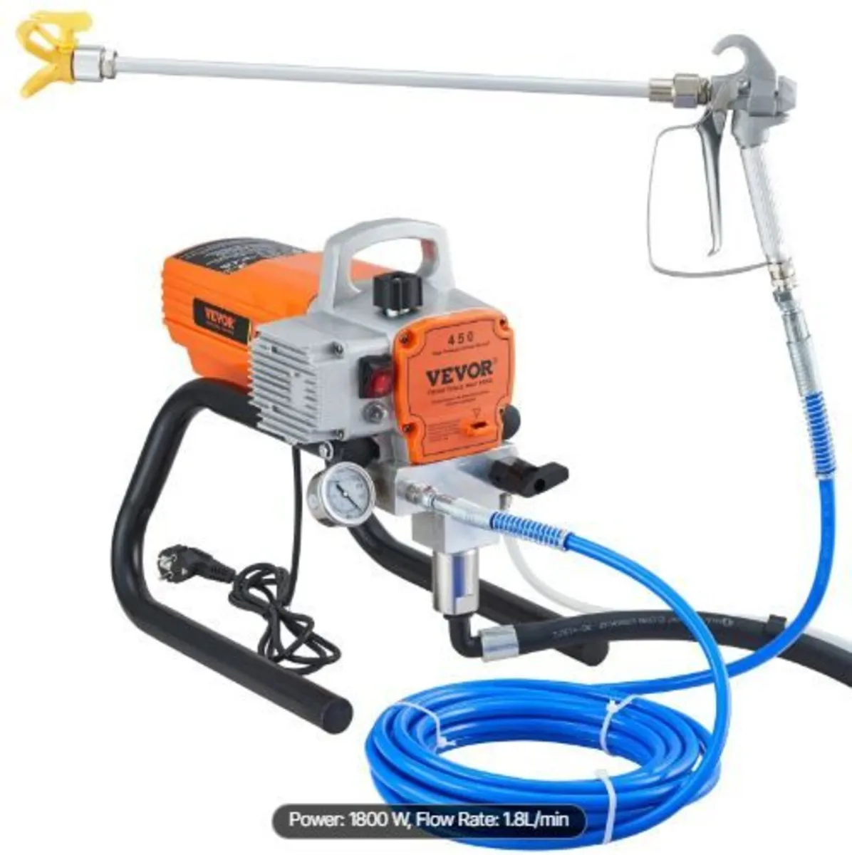 Pro Airless Wall Paint Sprayer, 1800W - Image 4