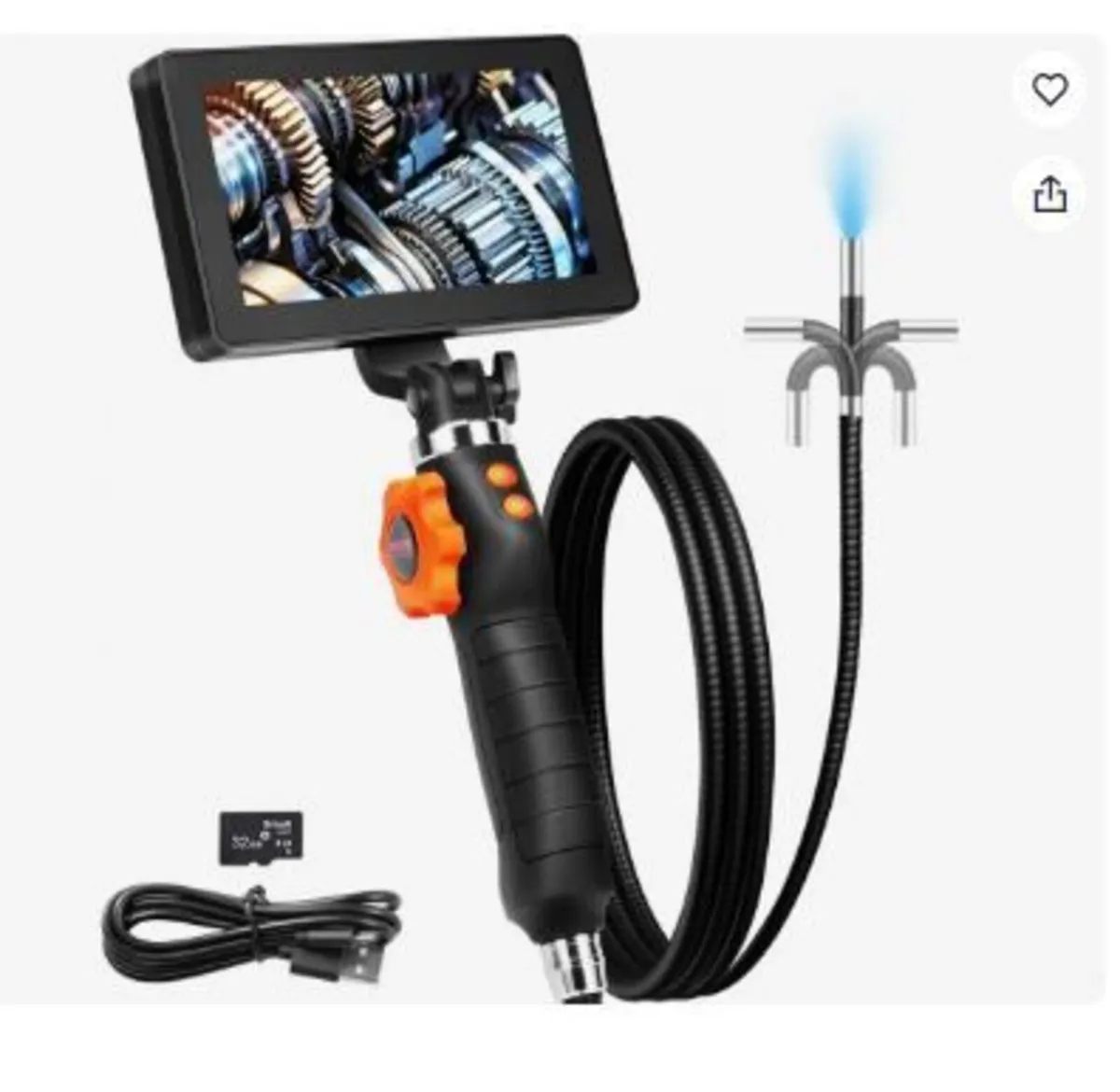 Articulating Borescope Camera with Light, - Image 1