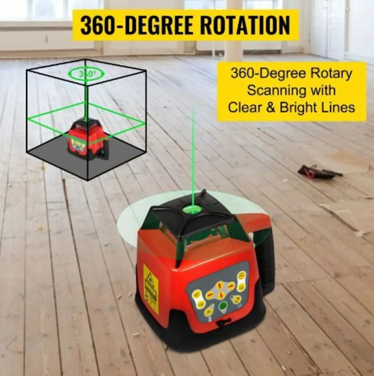 Green Rotary Laser Level Kit - Image 4