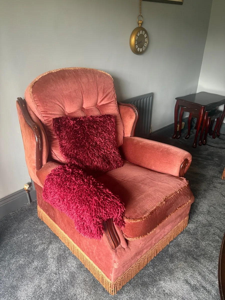 Sofa + Arm chairs for sale - Image 3
