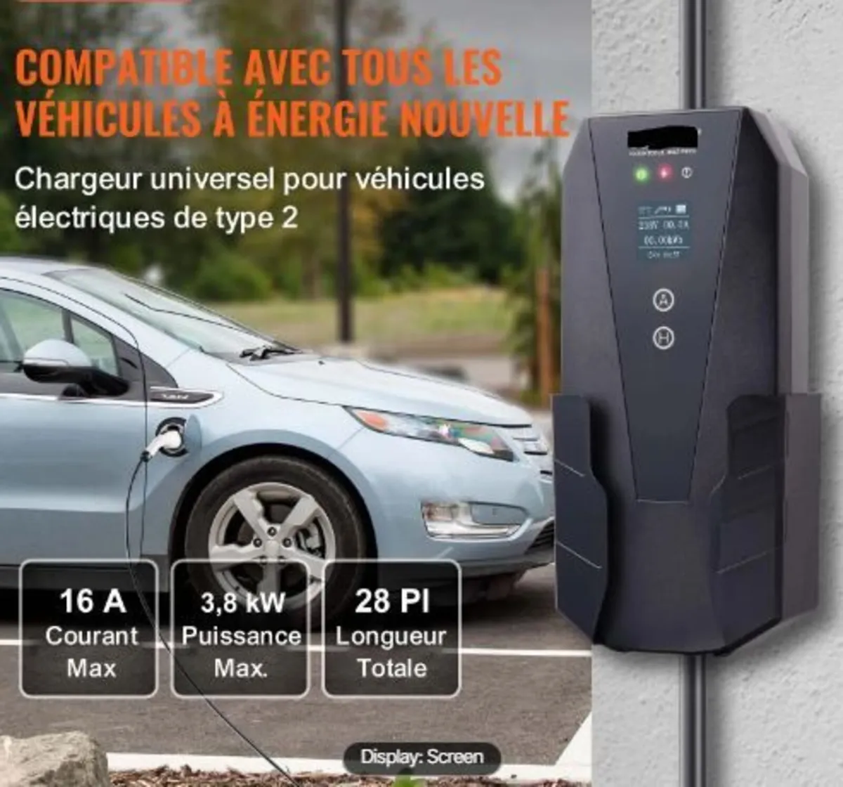 Portable EV Charger Type 2, 16A 3.7 kW - Image 3
