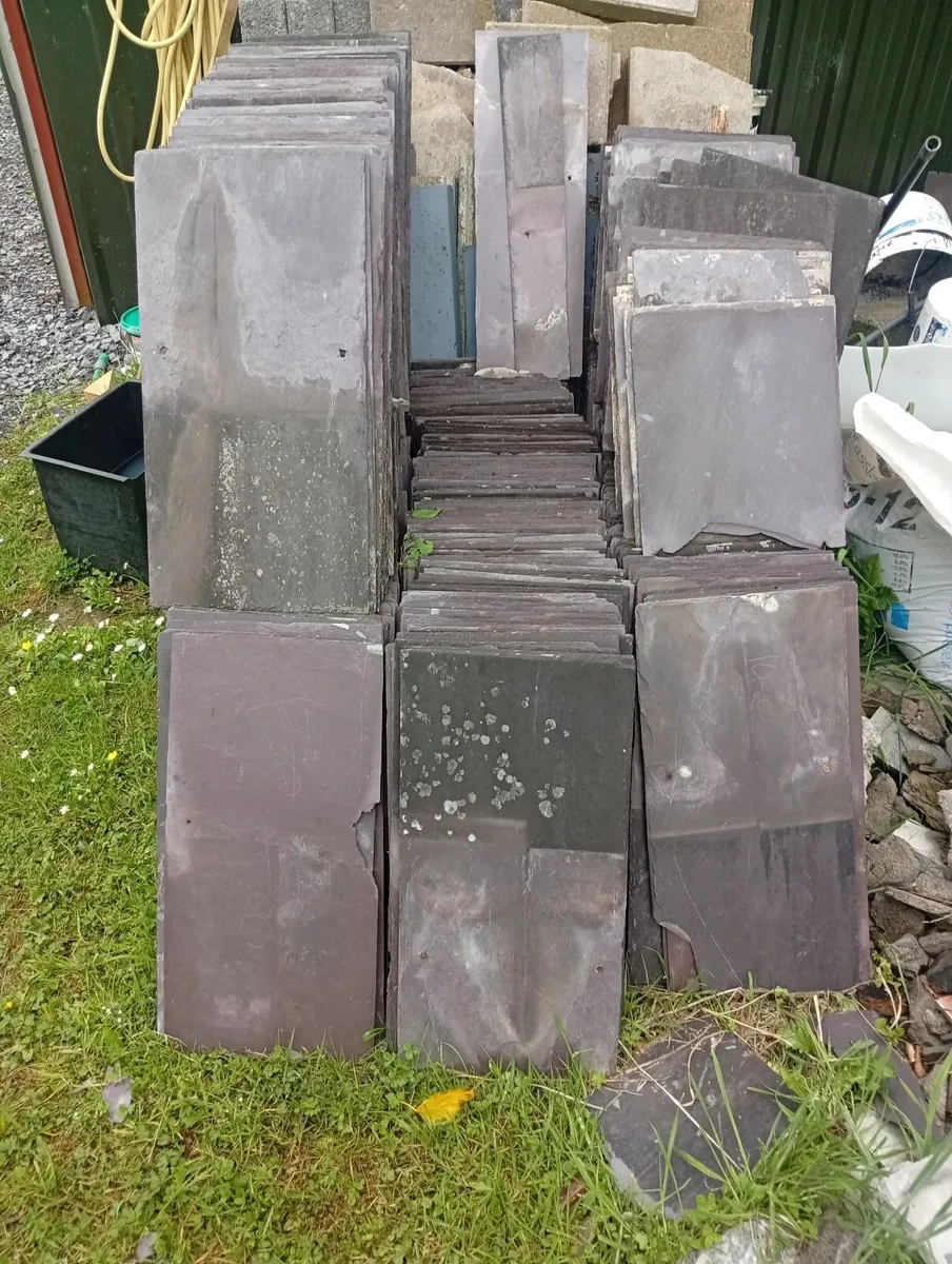 Blue bangor roof slates - Image 1