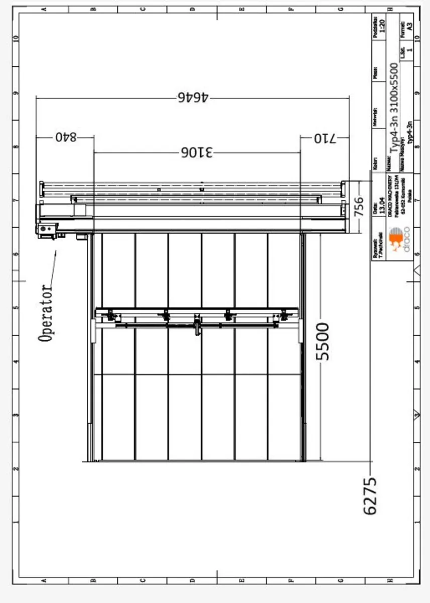 Rollcutter table Type-4 310x550cm - Image 4