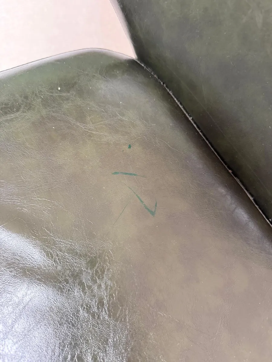 Two green kitchen chairs - Image 4