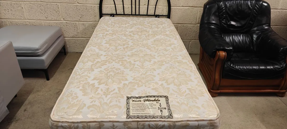 Quality Single Bed + Mattress - Image 4