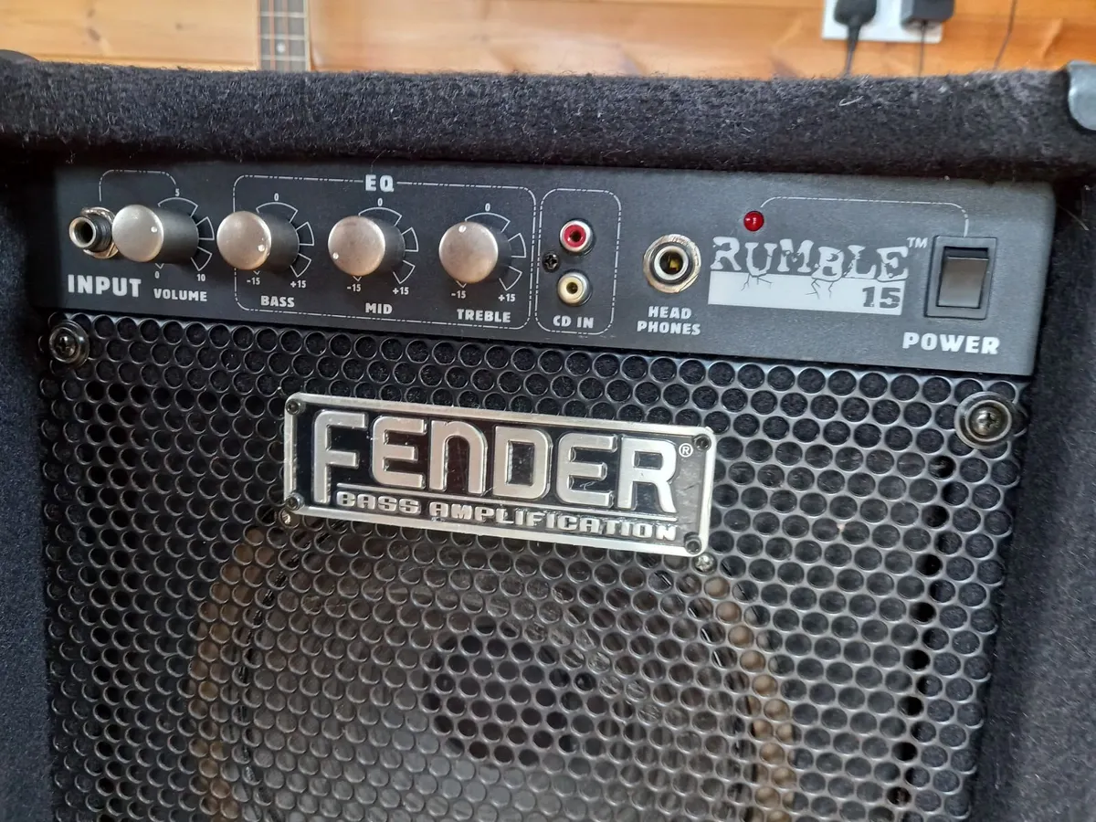 Fender Rumble 15watt bass amp. - Image 1