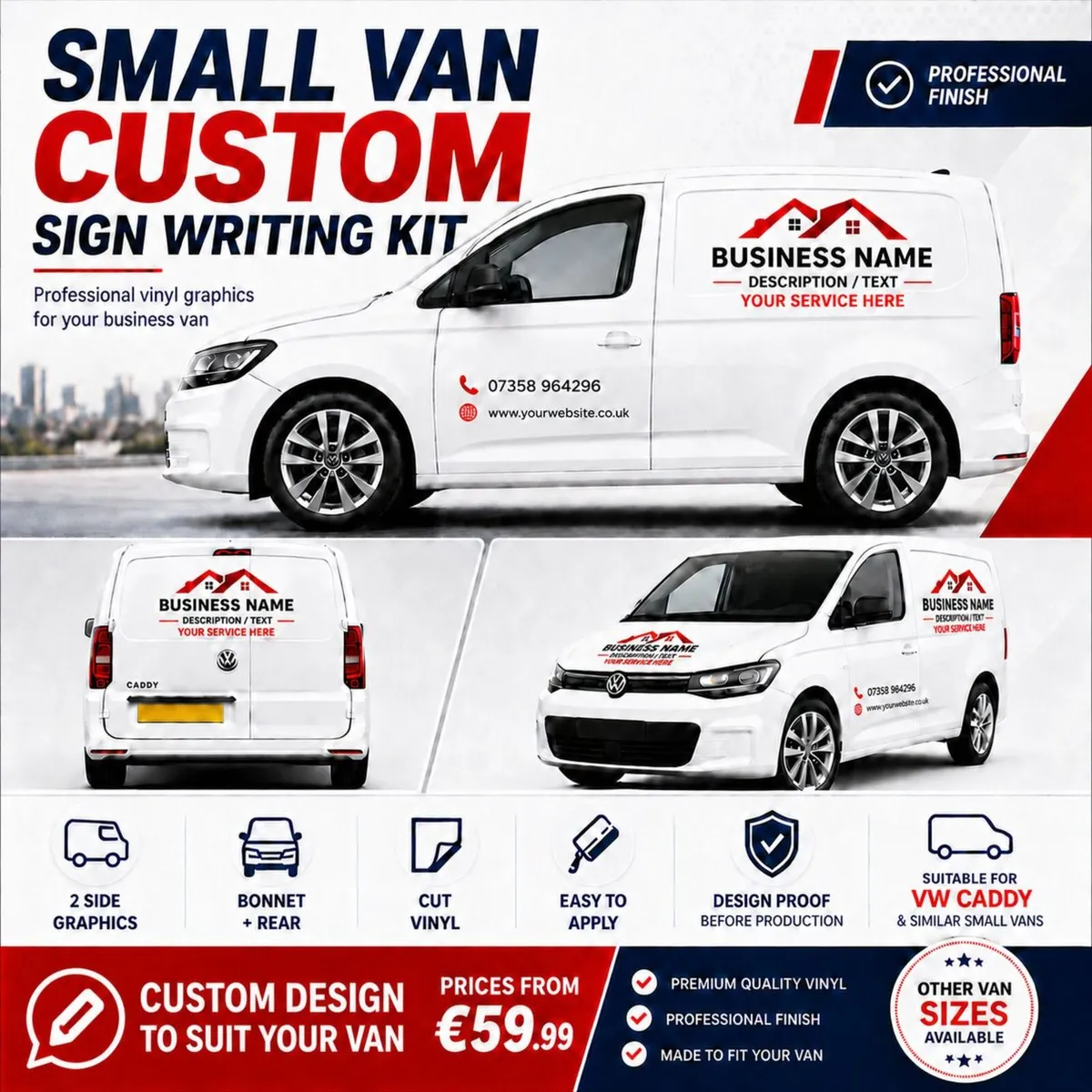 Small Van Custom Sign Writing Kit – From €59.99 - Image 1