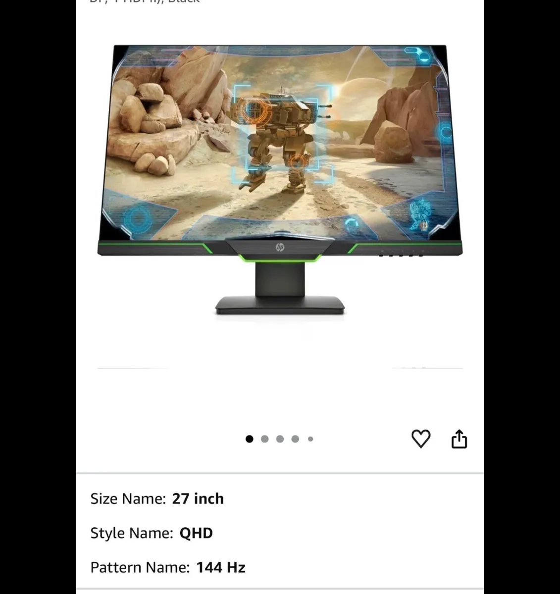Hp  Monitor 27 inch - Image 1