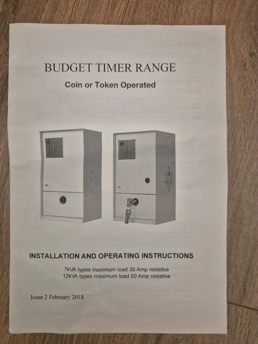Wyvern Timer,  electronic 24v Budget  token timer - Image 3