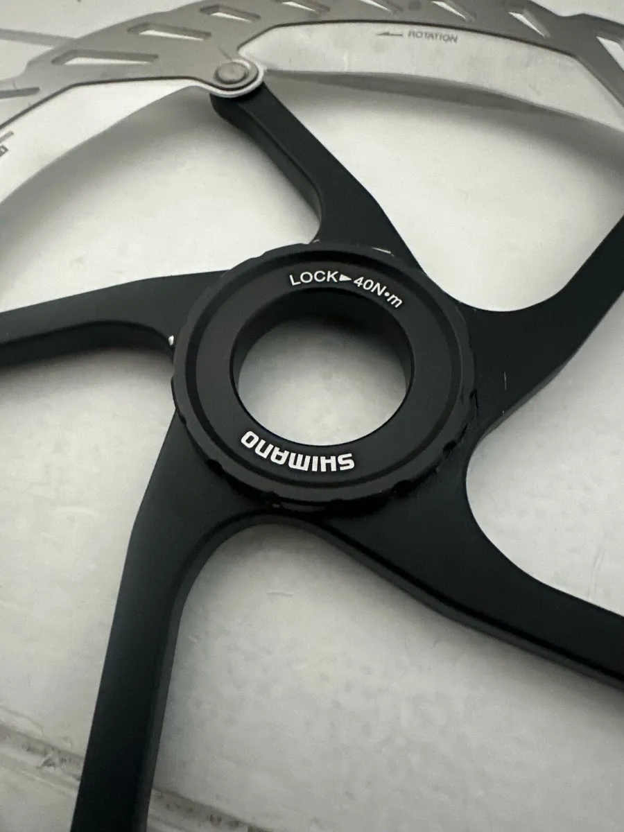 Shimano 203mm brake disc with adapter - Image 4
