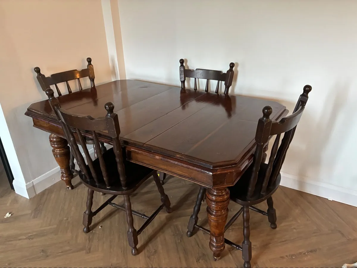 Antique Table and chairs - Image 2