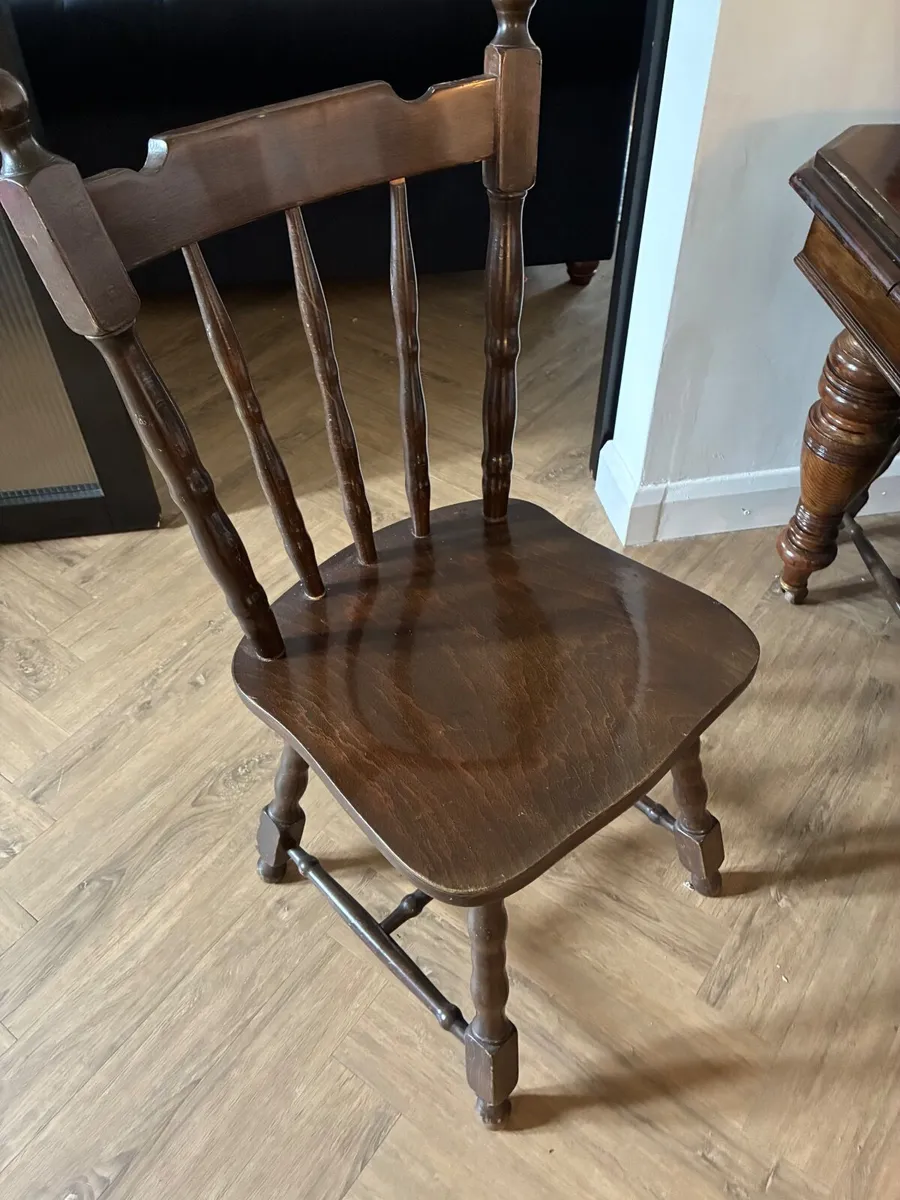 Antique Table and chairs - Image 4