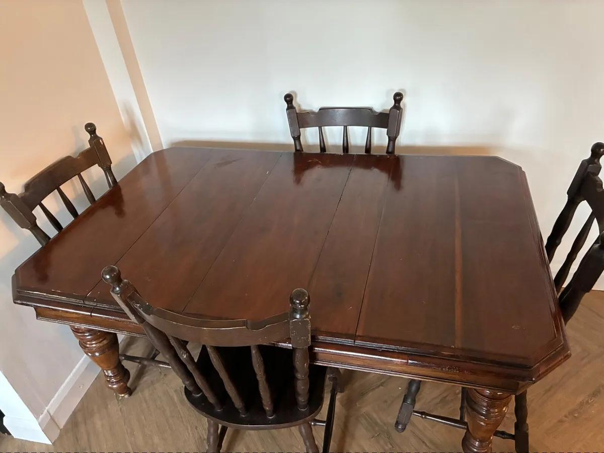 Antique Table and chairs - Image 3