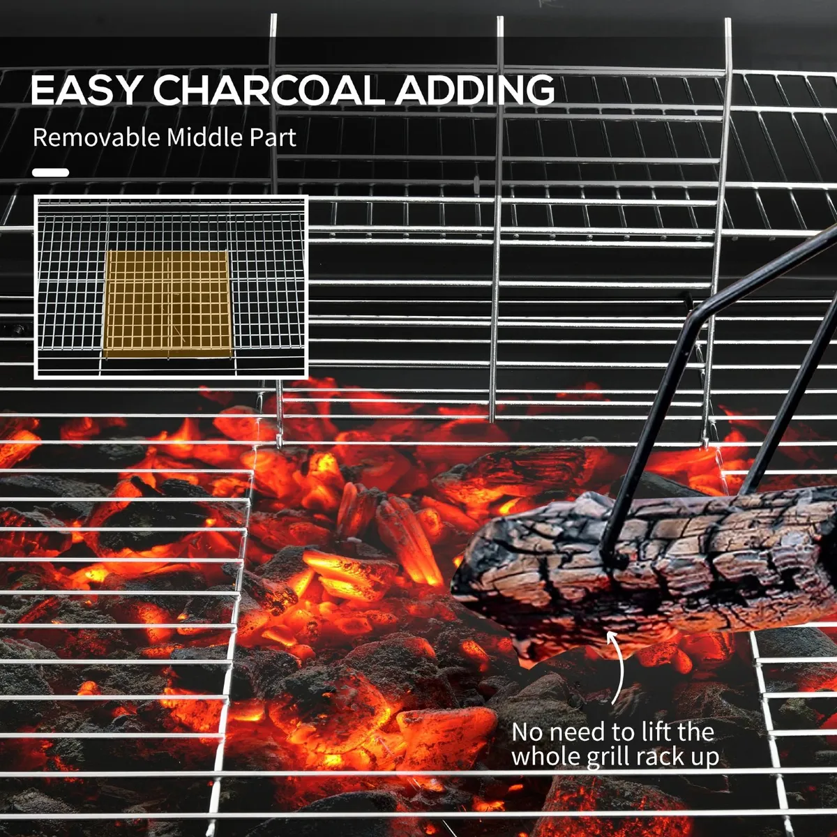 Steel Charcoal BBQ, with Ash Catcher - Image 3