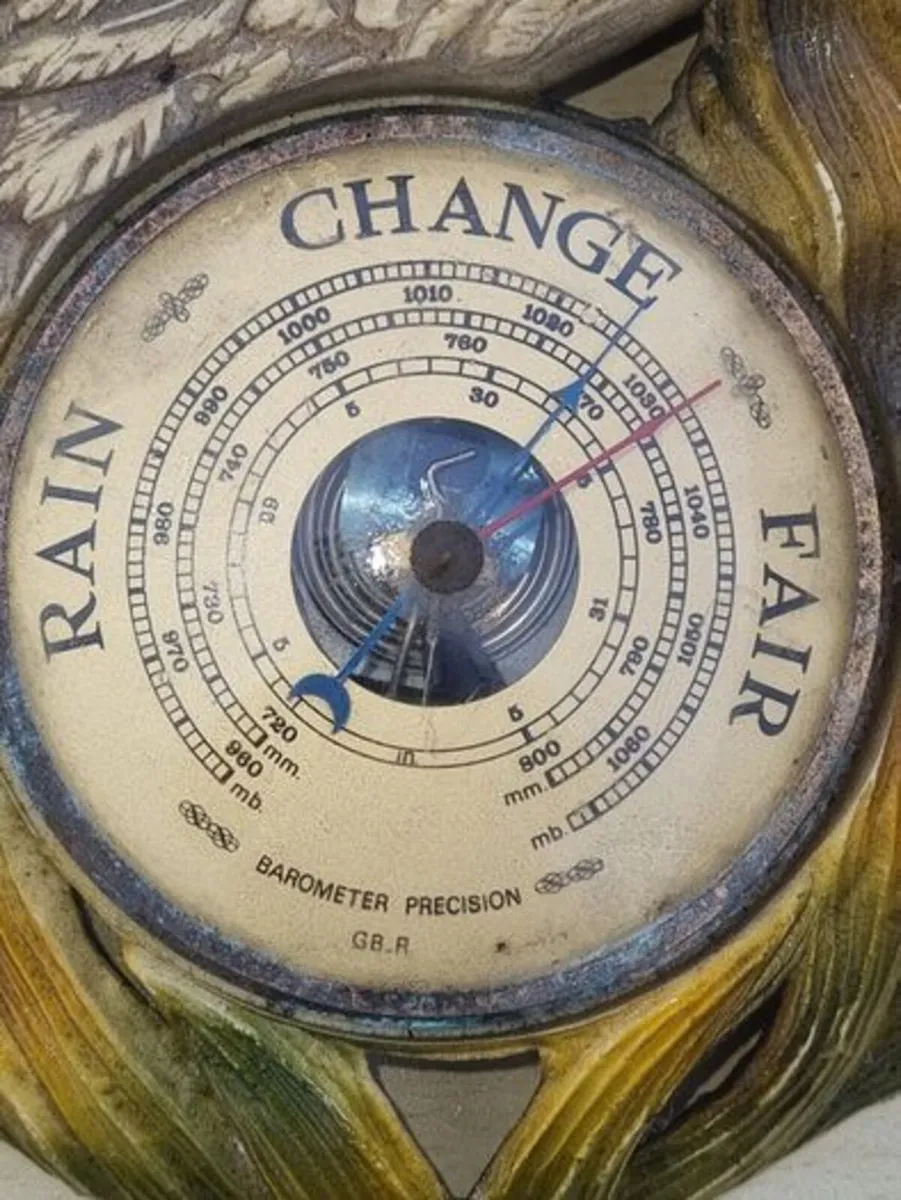 French Vintage Rustic/Hunting Style Wall Barometer - Image 3