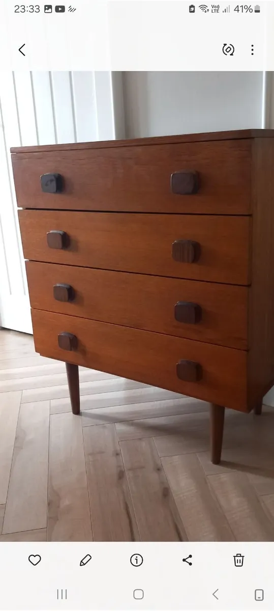 Mid century Danish teak chest of drawers - Image 1