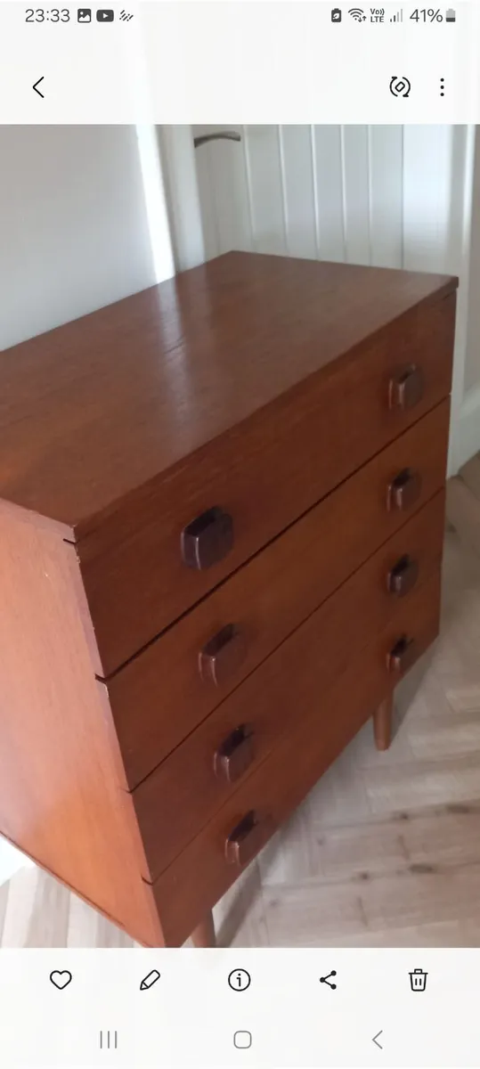 Mid century Danish teak chest of drawers - Image 2