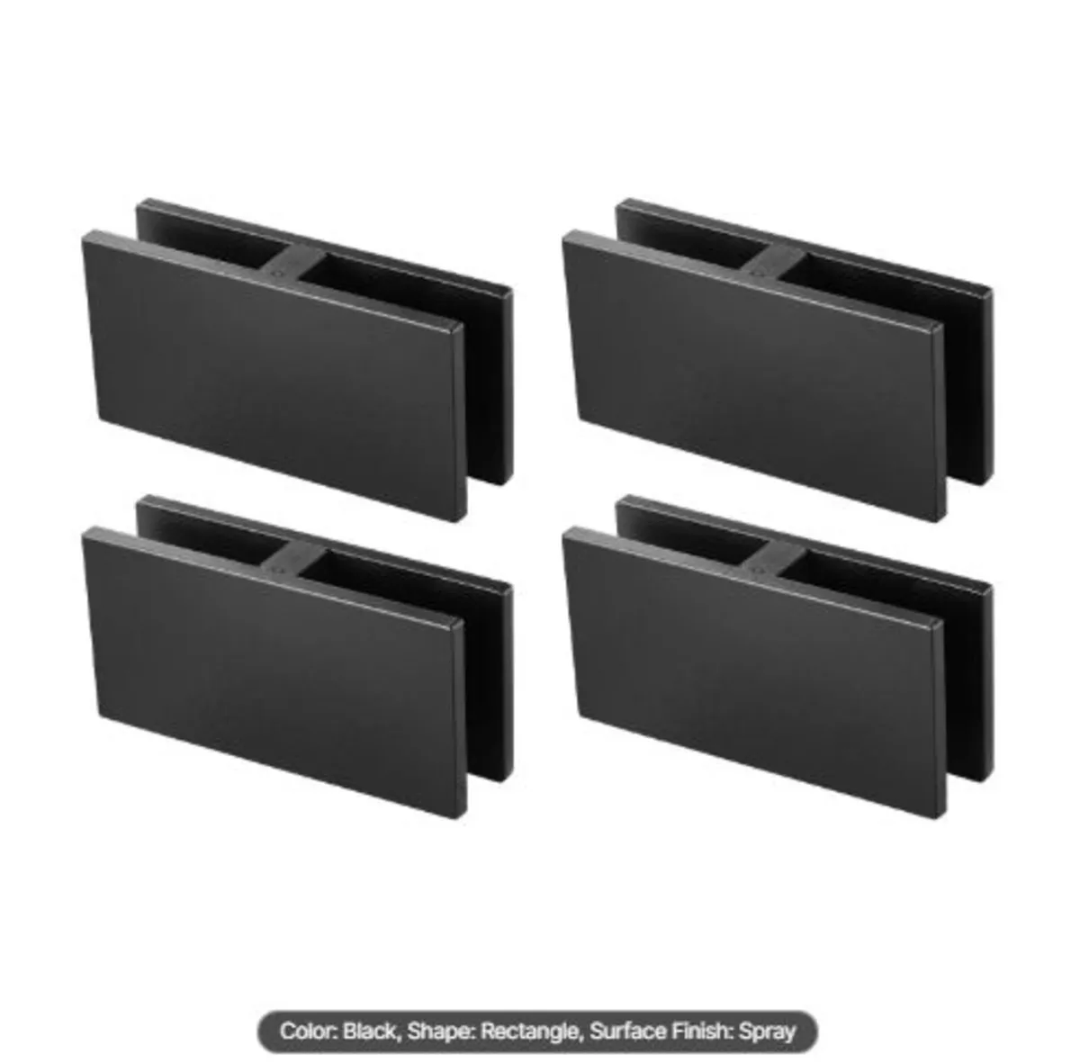 Glass Clamp,4 PCS Rectangle Glass Railing Bracket - Image 3