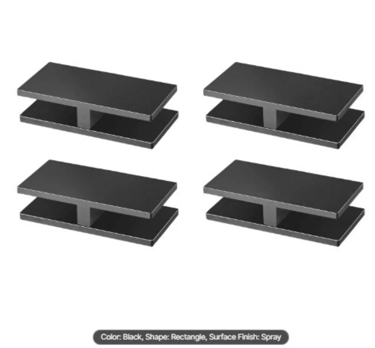 Glass Clamp,4 PCS Rectangle Glass Railing Bracket - Image 1