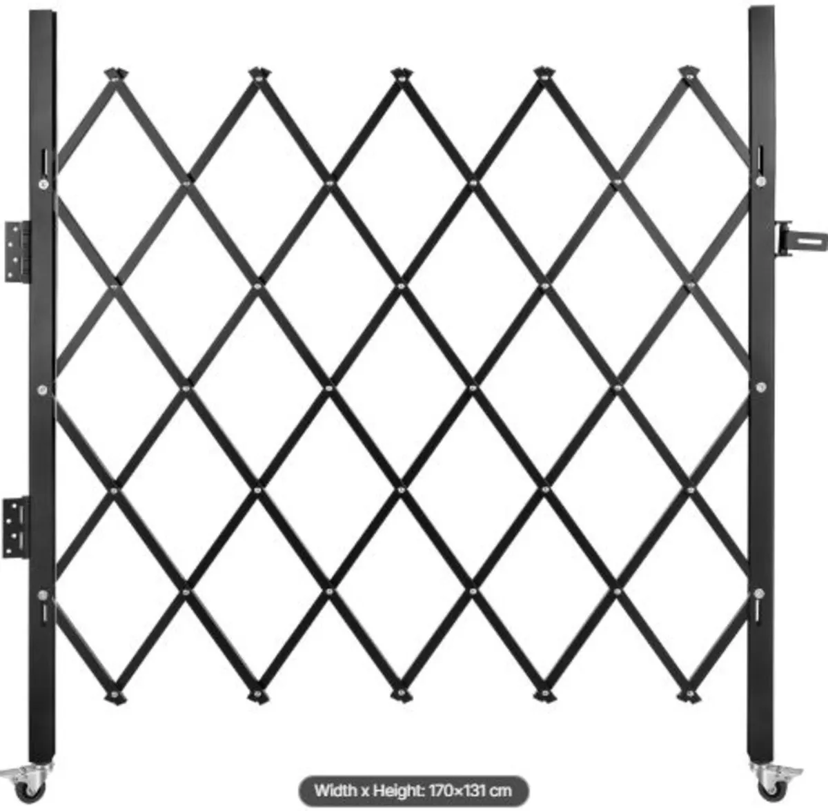 Single Folding Security Gate,170 × 131 cm(W × H) - Image 1