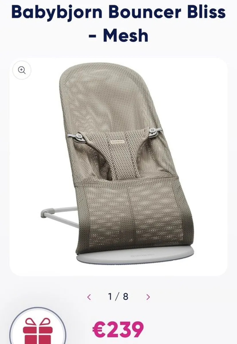 baby bjorn mesh bouncer - Image 1