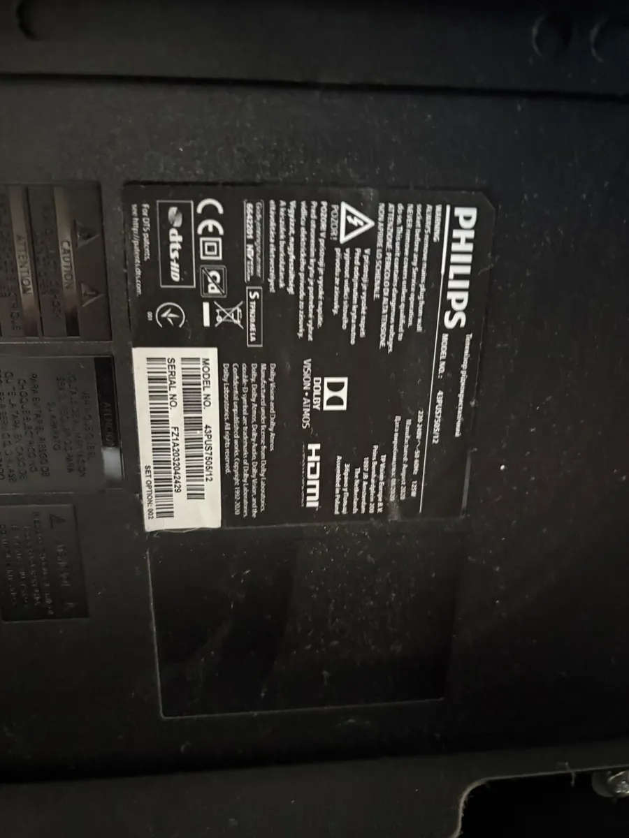Philips 43” Smart TV (Model: 43PUS6262/12) - Image 3