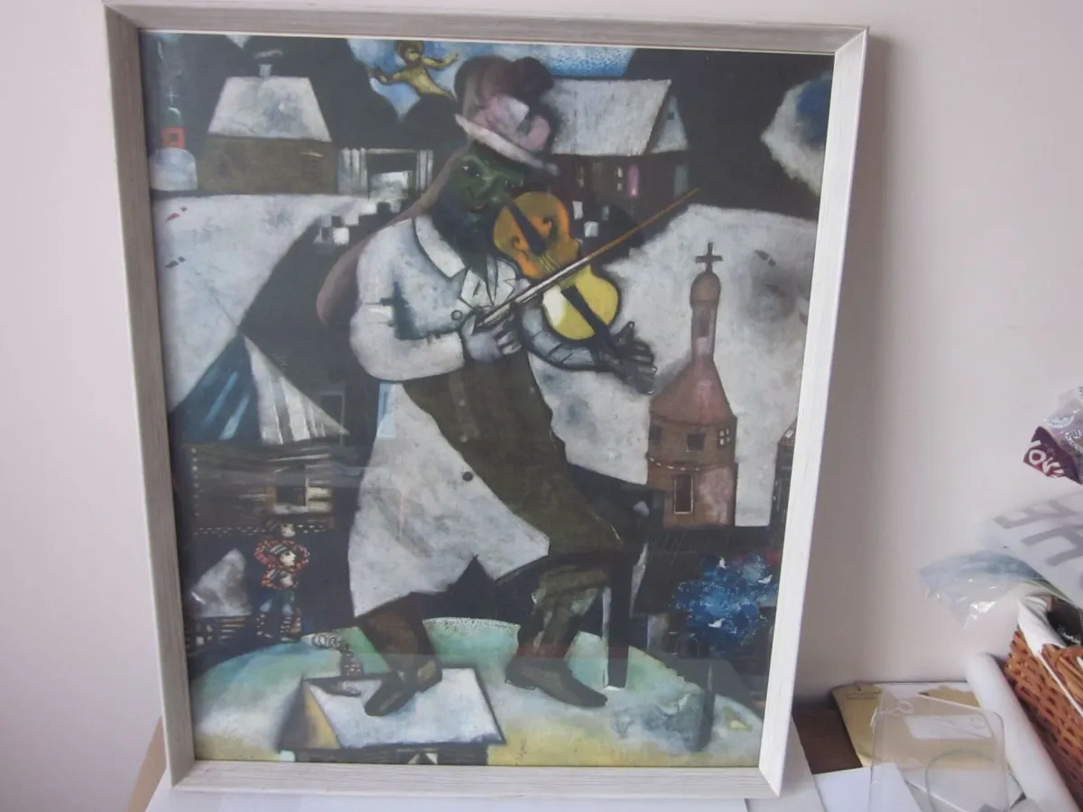 MarcChagall TheFiddler Framed Art print (N.Y.G.S - Image 1