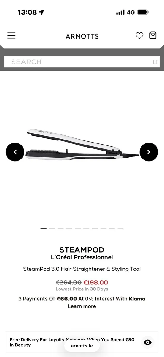 L’Oréal steampod 3.0 hair straightener and styling - Image 1